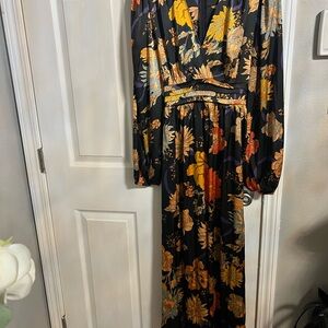 Pinch Black and Orange Floral Dress